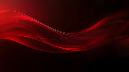 Fototapeta premium Abstract red wave design, dark background, elegant flowing lines, perfect for website banners, presentations, or wallpapers.