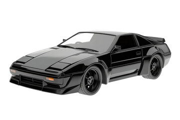 Obraz premium black car on transparent background