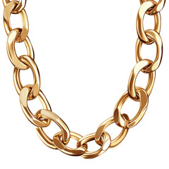 Obraz premium gold chain necklace on transparent background