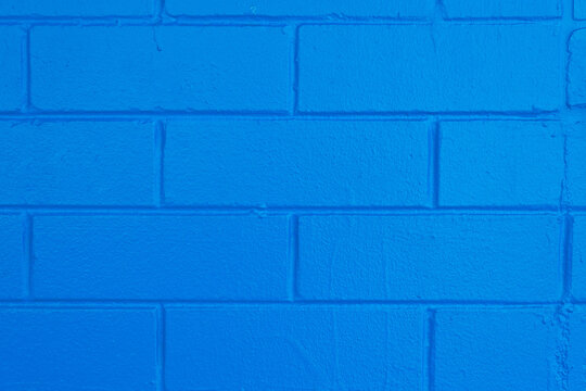 blue brick wall