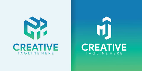  logo collection, Abstract letter logo design. icons for business of luxury, elegant, simple