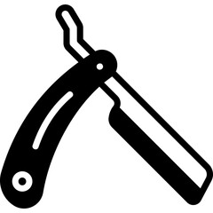 Shaving glyph icon