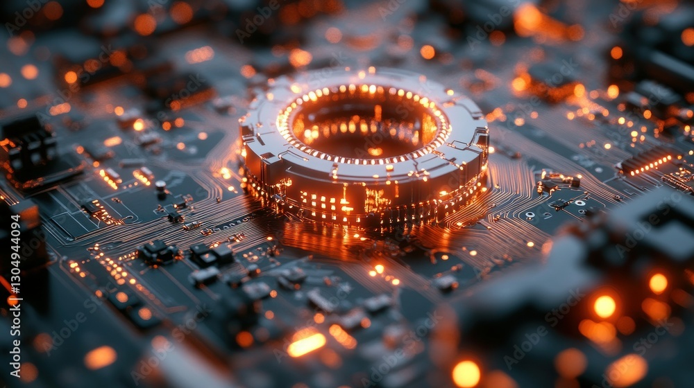 Poster circuit board is complicated toroidal inductor, the core is copper wire. in the inductor there are v