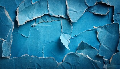 Fototapeta premium texture old torn blue paper background