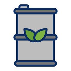 Biofuels Vector Line Filled Icon Design