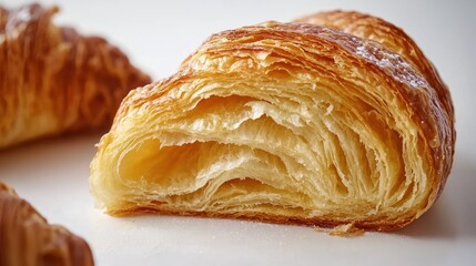 Fresh Croissant, Isolated on White