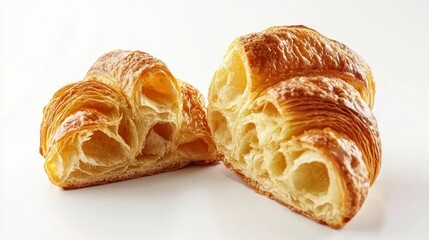 Fresh Croissant, Isolated on White