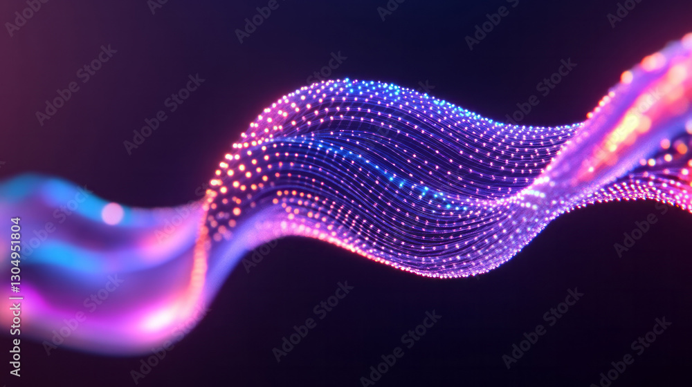 Poster an intricate network diagram rendered in high-tech luminescent hues, depicting a dynamic leverage