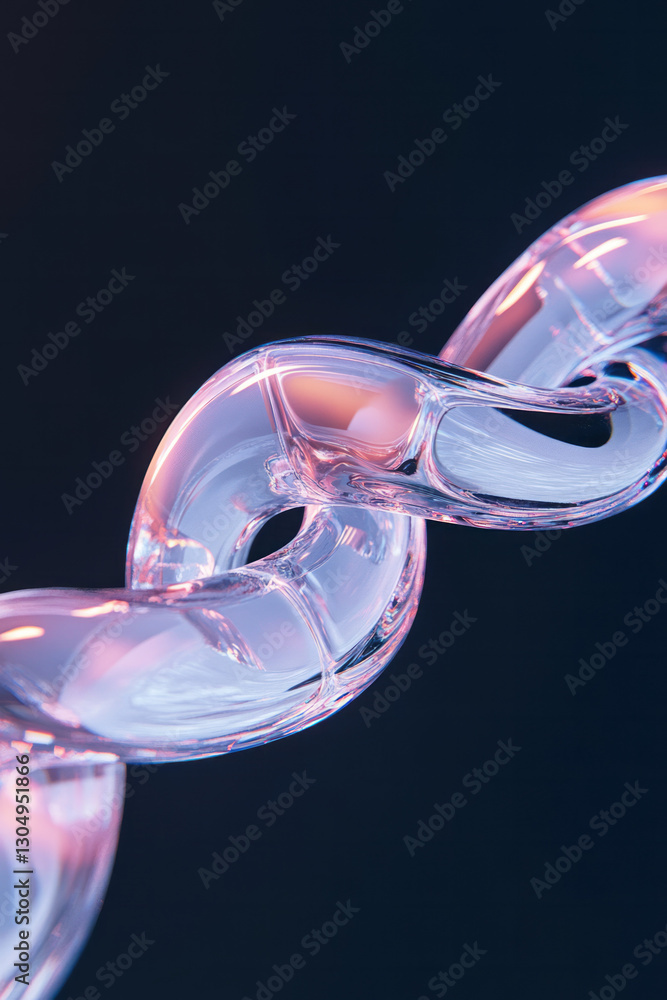 Poster a cutting-edge digital artwork capturing a dynamic leverage loop, where interwoven loops of light