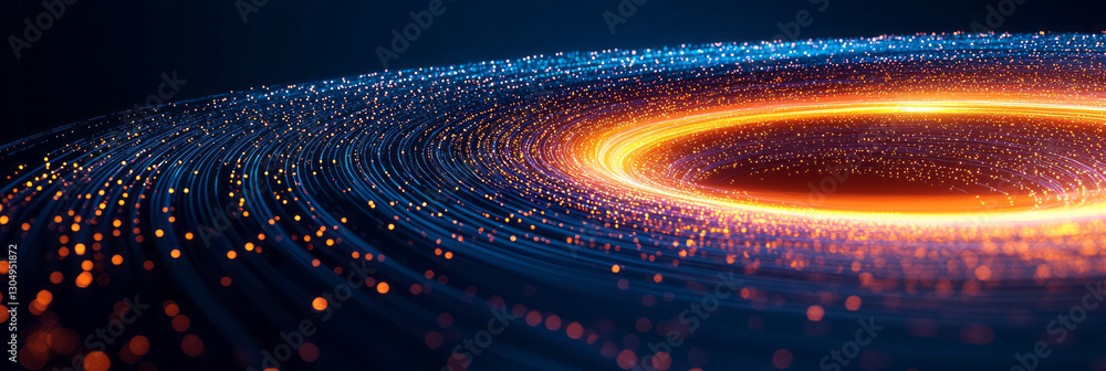 Poster a mesmerizing graphic of a dynamic leverage loop, featuring rhythmic cycles of interconnected