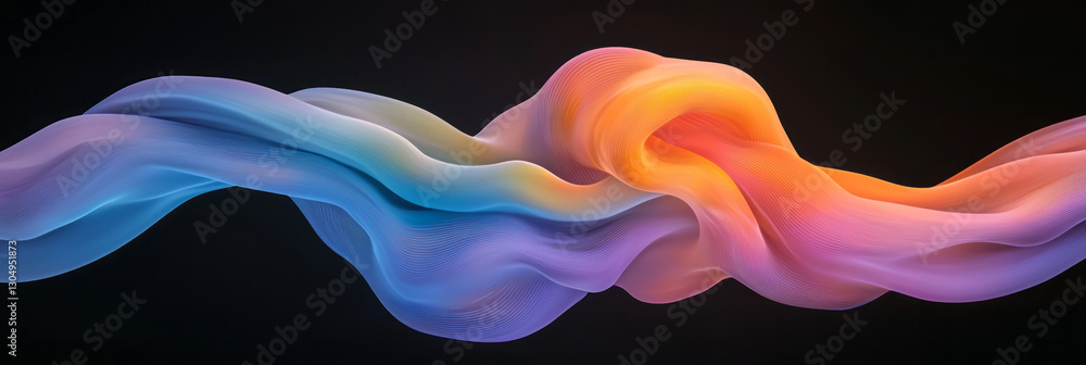Poster a mesmerizing graphic of a dynamic leverage loop, featuring rhythmic cycles of interconnected