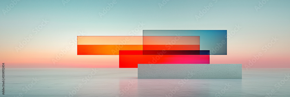 Poster a minimalist yet powerful rendering of an agile disruption core, where crisp geometric lines and