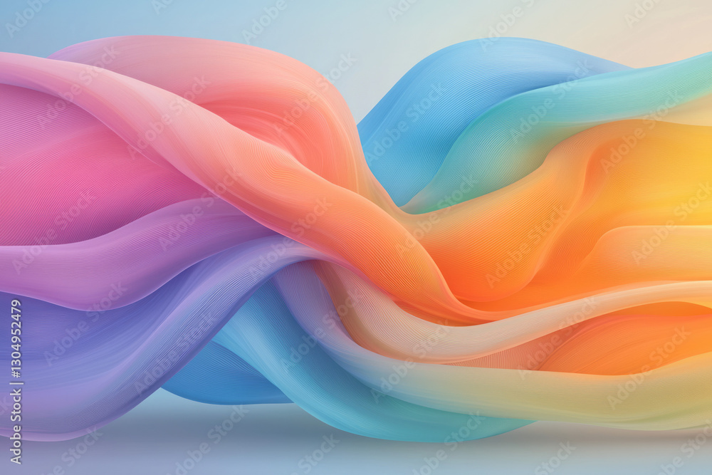 Poster a visionary depiction of an agile disruption core, with vibrant gradients and interlocking forms