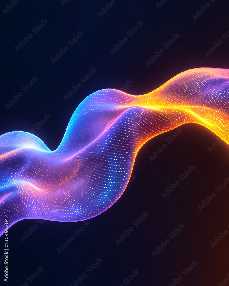 Poster an abstract visualization of holistic market elasticity, featuring elastic, flowing lines and