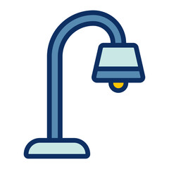 Studying Light Vector Line Filled Icon Design