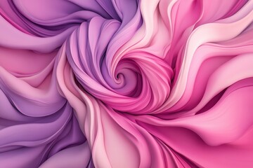 Obraz premium Swirling pattern of pink and purple hues creates a mesmerizing abstract design in a dynamic composition