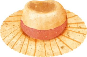 watercolor garden hat