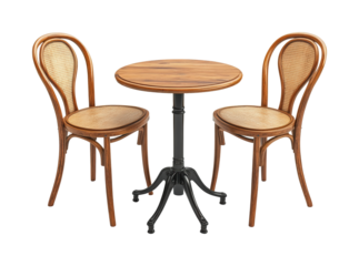 Cozy dining setup home furniture aesthetic isolated on transparent background png