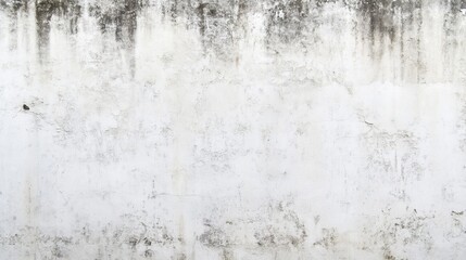 Fototapeta premium Aged white concrete wall texture with grunge and weathered details. Cracked, rough, and distressed surface background for vintage, industrial, and rustic design concepts.