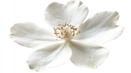 Naklejka premium White Flower, Isolated on White