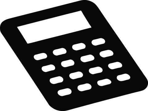 recommend clip art: Calculator black silhouette,Calculator vector illustration