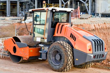 Heavy Machinery Roller operating effectively on a Construction Site for various projects