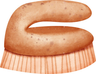 watercolor scrub brush