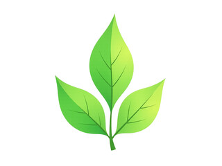 Ecology Logo Green Sheet Design . Green leaves. Symbol of nature conservation. Recyclable.