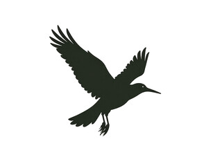 Fototapeta premium Ecology Logo . Symbol of nature conservation. Recyclable. A bird is flying in the air. The bird is green in color