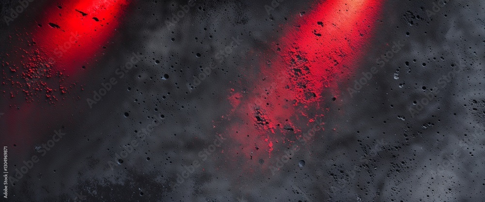 Poster black to red gradient lighting shadow light in concrete surface texture background backdrop