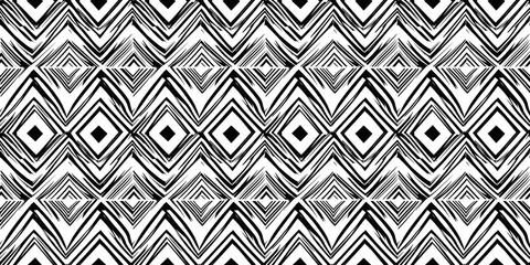 Artistic black and white diamond pattern creating a visually striking and modern background texture. pattern square