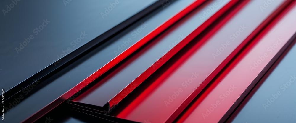 Poster black to red gradient shiny metal flat sheets plain polished surface texture background backdrop