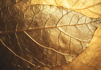 Obraz premium a close-up of the texture of gold leaf,