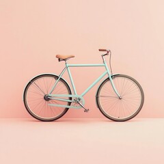 Pastel Bicycle in Pink Studio