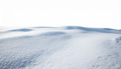 snow floor isolated on white background