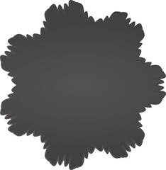 abstract figure with shadows and shiny parts