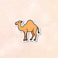Fototapeta premium Camel Cartoon Illustration