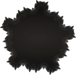 abstract figure with shadows and shiny parts