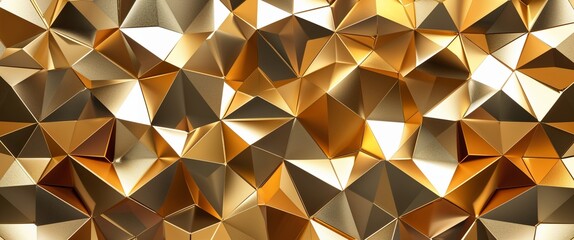 elegant gold theme geometric polygons abstract background concept backdrop illustration cartoon
