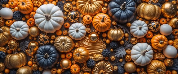 elegant gold theme Halloween season abstract background concept backdrop illustration cartoon