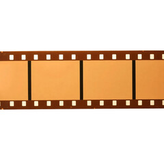 Fototapeta premium Old fashioned 35mm filmstrip or dia slide texture isolated on transparent background