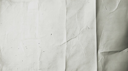 blank paper poster with old vintage look, old print paper texture for retro designs with grain and folds, unfolded paper sheet