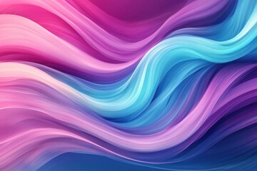 Colorful abstract waves create a dynamic visual experience in a vibrant digital art piece