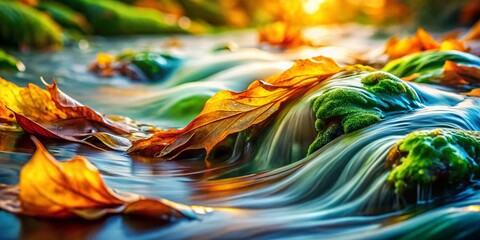 Abstract Nature Wallpaper: Fluid Organic Forms, Nature Inspired Background Design