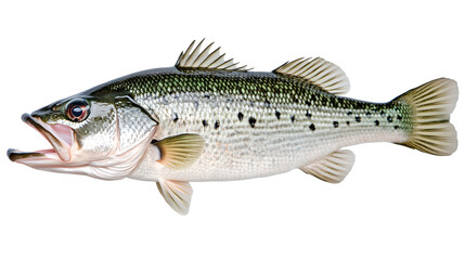 Freshwater Fish, Isolated Against White Background