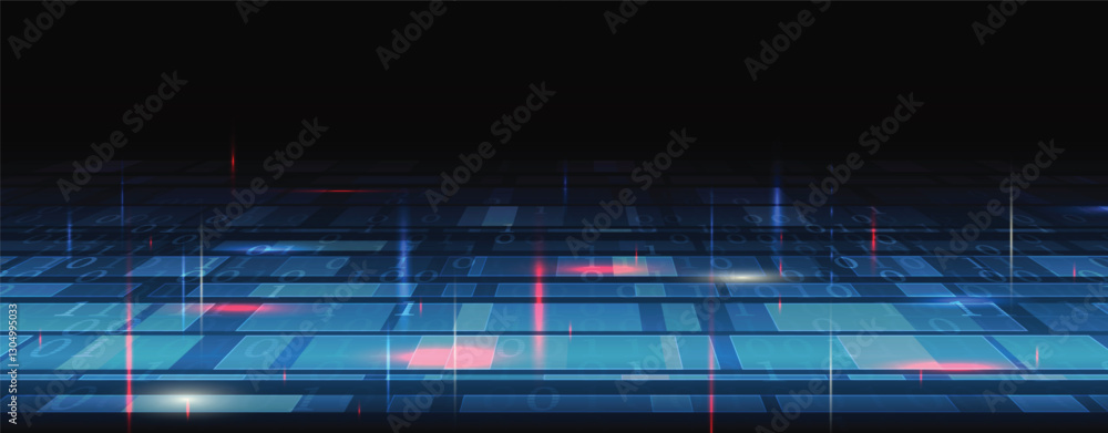 Poster Abstract high technology and science background