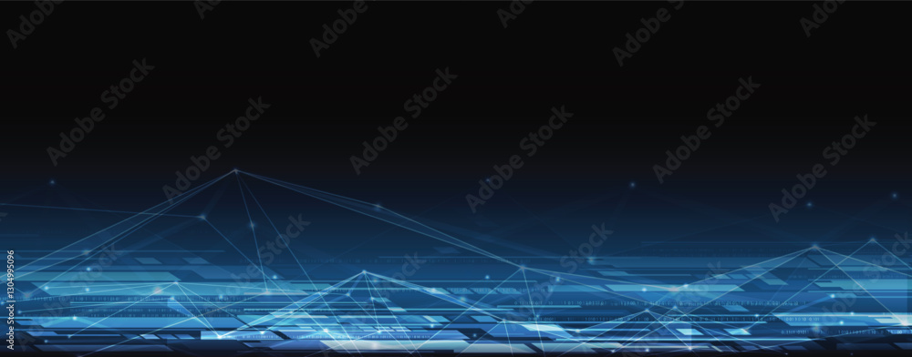 Aufkleber abstract high technology and science background