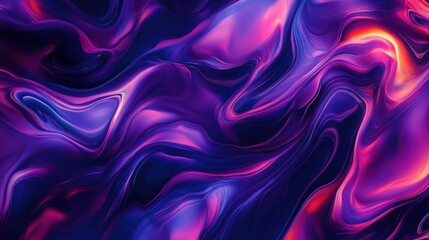 Obraz premium Abstract vibrant fluid art swirls