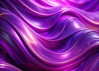 Naklejka premium Abstract Purple Wavy Background 4K Loop - Dynamic Motion Blurred Texture Video