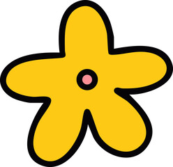 봄 꽃 라인드로잉 아이콘(spring flower line drawing icon)